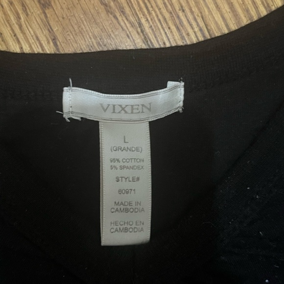 3/$25 Black cotton stretch camisole - Picture 3 of 3